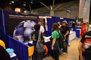 During the FIRST activities and competitions, ISA and the Automation Federation hosted an informational exhibit where students involved in FIRST learned about the automation profession and how to plan for careers in the field. 