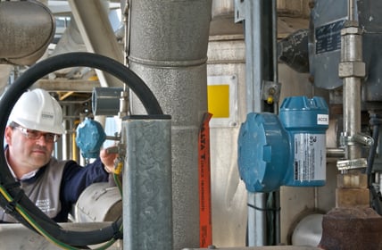 Figure 5. Steam trap monitoring with Rosemount 708 wireless acoustic/temperature transmitters allows accurate detection of issues before they escalate.